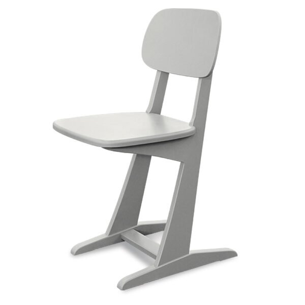 Chaise à patins gris